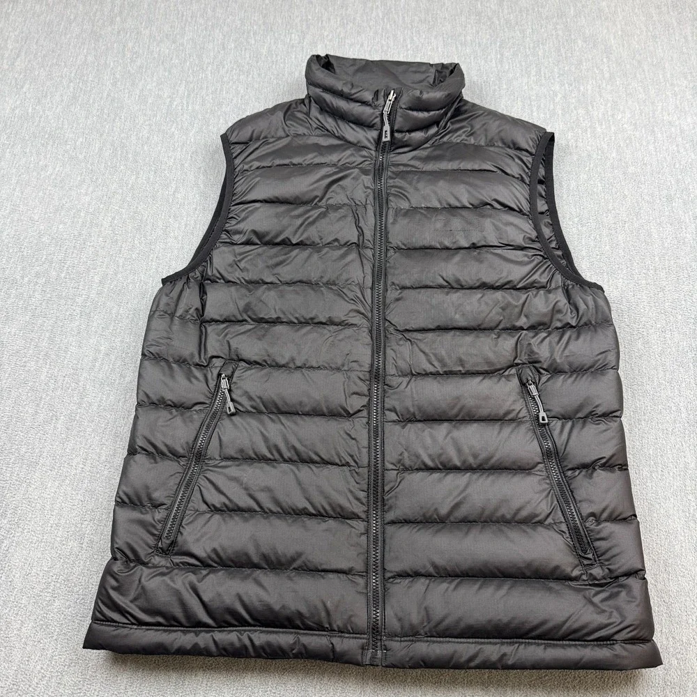 Patagonia Down Sweater Vest Men Small Black Puffer Insulated Full Zip Coat 84622